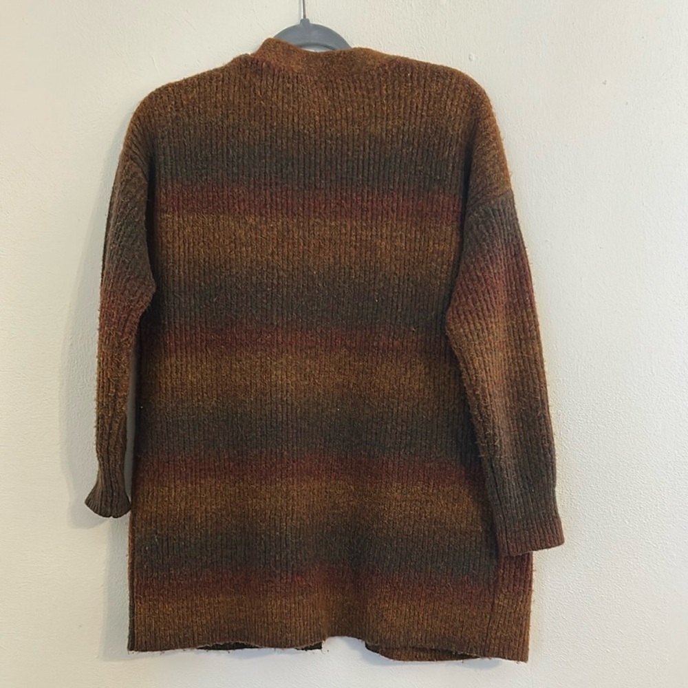 Madewell Brown Multi Ribbed Button-Front Cardigan - image 7